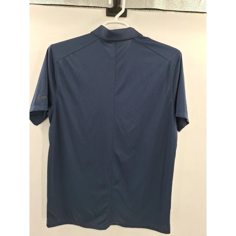 Nike Golf Dri-Fit Michigan Wolverines Large Blue Polo Shirt